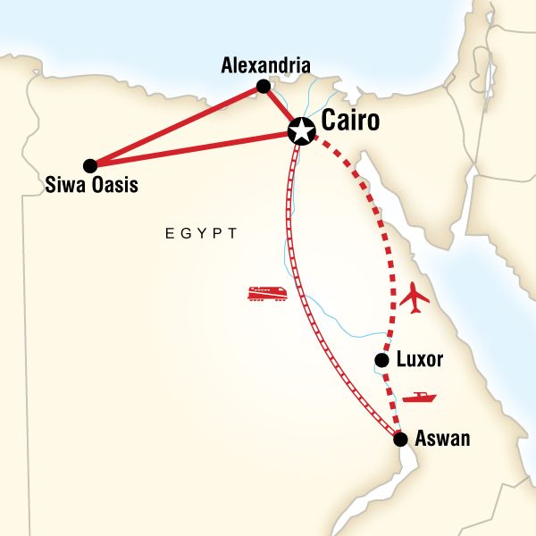 Egypt Route Map